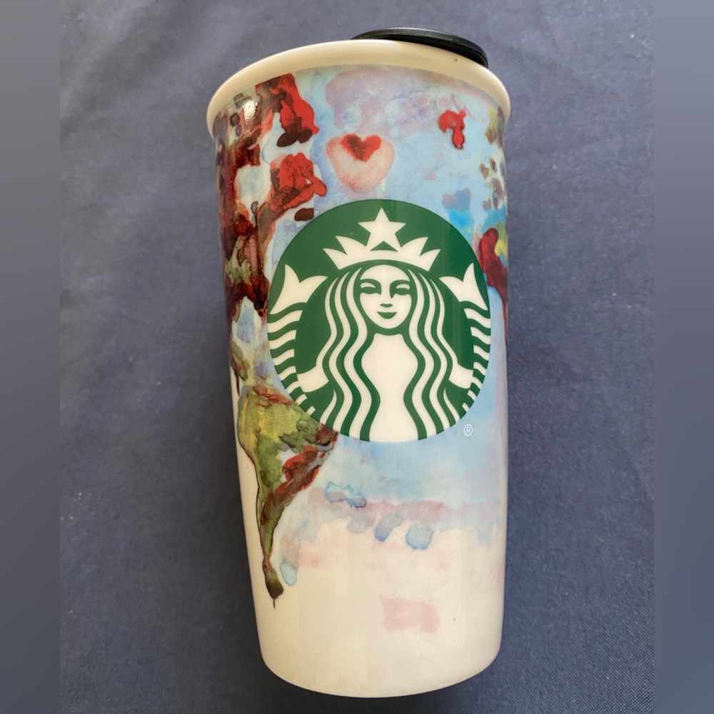 Starbucks travel mug - world map